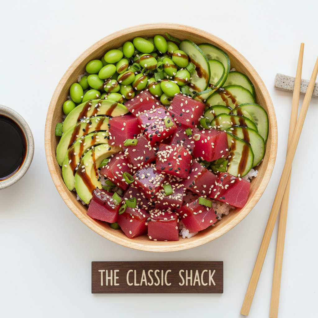 The Classic Shack poke bowl