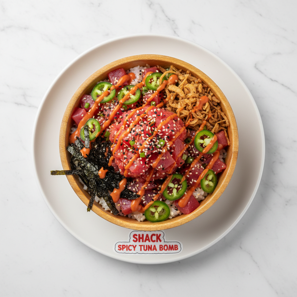 Shack Spicy Tuna Bomb poke bowl